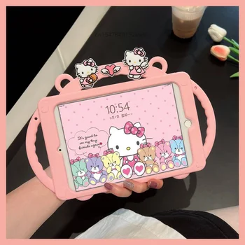 Sanrio Hello Kitty Силиконовый ремешок через плечо Чехол для iPad Mini Air 1 2 3 4 5 6 iPad 2018 2020 2021 2022 Pro11in 10-й 10,9 дюйма - Изображение 2  