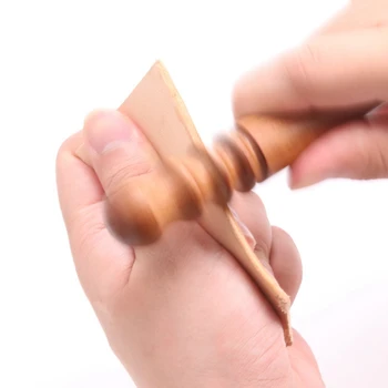 1 комплект Шлифовальный стержень из сандалового дерева DIY Кожаные инструменты Обработка кожи Шлифовка кромок Шлифовальный инструмент - Изображение 2  