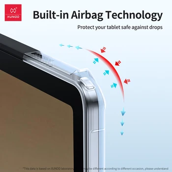 Для Samsung Tab A9 Plus Чехол Прозрачная задняя крышка Встроенная технология подушек безопасности для Galaxy A9+ Держатель для планшета Чехол Xundd - Изображение 2  