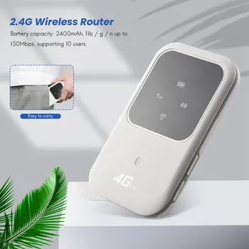 Портативный маршрутизатор 4G LTE WIFI 150 Мбит/с Мобильная широкополосная точка доступа SIM-карта Разблокированный Wi-Fi модем 2.4G Беспроводной маршрутизатор - Изображение 2  
