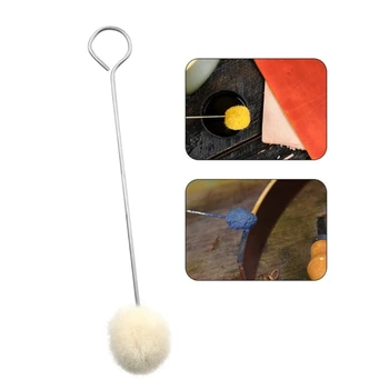 N7MD DIY Поделки Проекты Шерстяной шарик Щетка Кожа Краситель Инструмент с металлической ручкой (10 шт.) Красивый, 16 см - Изображение 2  