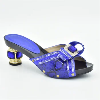 Новая нигерийская женская туфля для вечеринок, дизайнерская обувь на высоких каблуках, женская роскошь 2023 года, итальянская в женщинах, высококачественная африканская свадебная обувь - Изображение 2  