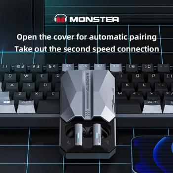 Monster Original XKT11 5.2 Gaming HIFI Наушники Наушники с низкой задержкой Наушники с шумоподавлением Ture TWS Беспроводная Bluetooth-гарнитура - Изображение 2  