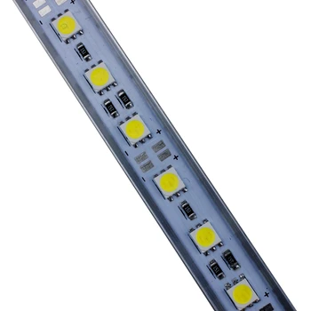 2X 5050 SMD 36 LED Белый Белый Жесткая Полоса Лампа 50 см - Изображение 2  
