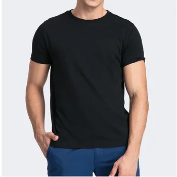 B6220 Совершенно новая мужская футболка из 100% хлопка O-Neck Pure Color Short Sleeve Мужская футболка XS-3XL Мужские футболки Топ Футболка для мужчин - Изображение 2  