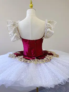 Новая балетная юбка Профессиональная классическая блинная пачка Костюм Черный лебедь Белый лебедь Балетная юбка - Изображение 2  