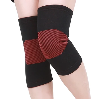 1 пара грелки для коленей эластичные рукава для колен для женщин и мужчин, утолщенная поддержка колена зимний коленный бандаж для тренировок в тренажерном зале - Изображение 2  