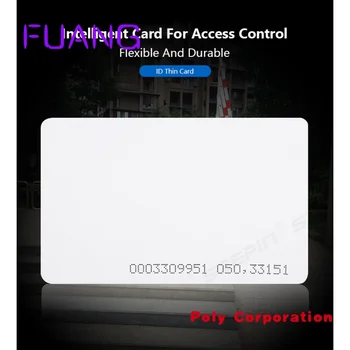  Пользовательские 125 кГц Пустая карта NFC Тонкая карта из ПВХ Смарт-карты ID для дверной системы - Изображение 2  