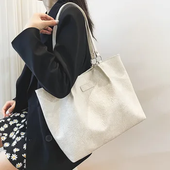 Модные сумки большой вместимости Женская кожаная сумка через плечо Женские сумки высшего класса Sling Commuter Shopping Handbags для женщин - Изображение 2  