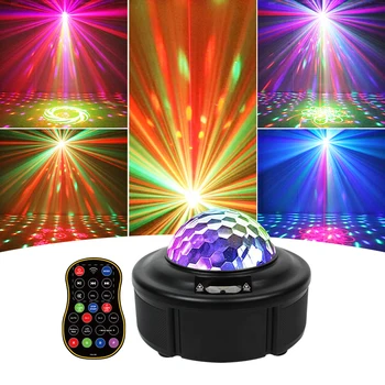 YSH Светодиодная диско-шаровая лампа с Bluetooth Sound Лазерный свет для вечеринок УФ-проектор Огни Рождество Хэллоуин Вечеринка Караоке Украшение - Изображение 2  