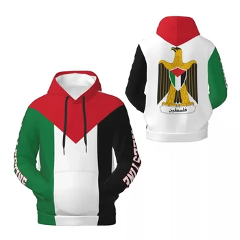 Палестинский флаг Эмблема Палестинский 3D-принт Мужчины Женщины Дети Толстовки Повседневная куртка оверсайз Пуловер Уличная одежда Хип-хоп одежда - Изображение 2  