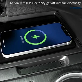 1 шт. Автомобильное беспроводное зарядное устройство Черный пластик для Toyota Camry 2018-2022 Держатель для быстрой зарядки мобильного телефона 15 Вт Плата зарядного устройства - Изображение 2  