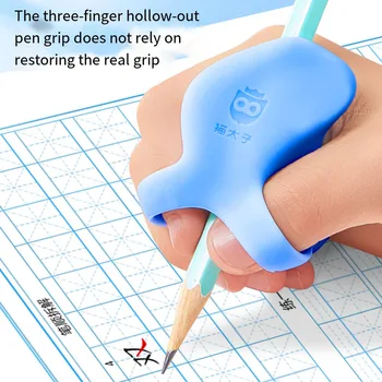 Новый детский держатель для выпрямителя карандашей для письма, мягкий силиконовый держатель для ручки - Изображение 2  